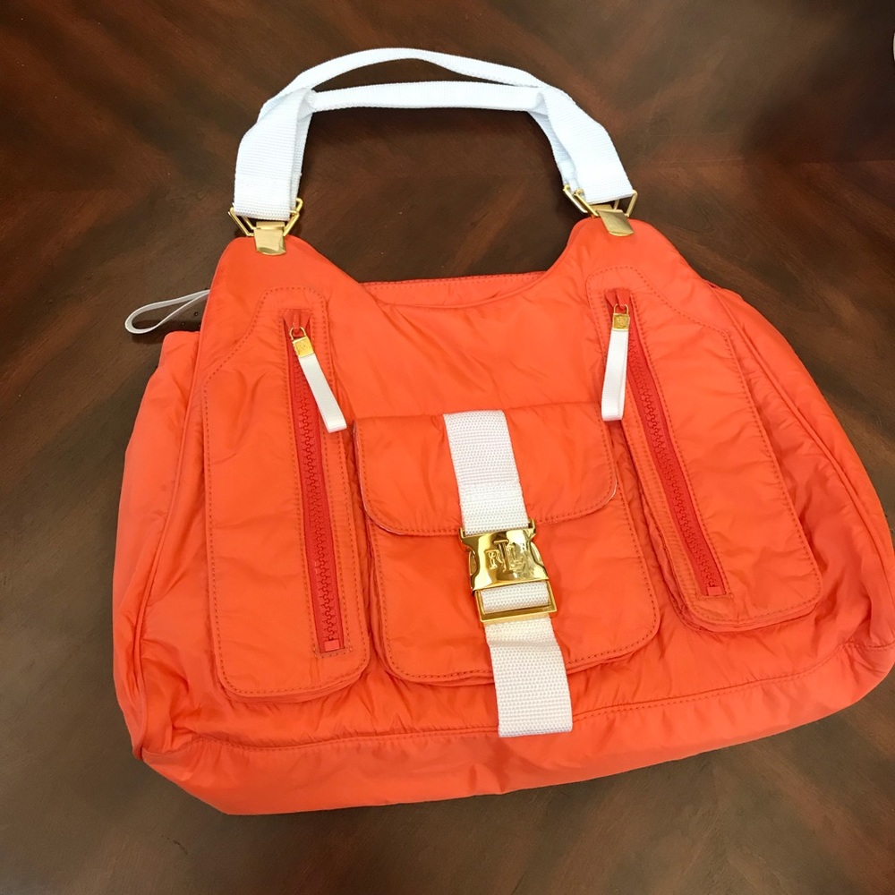 Ralph Lauren Sporty Nylon Handbag NWOT